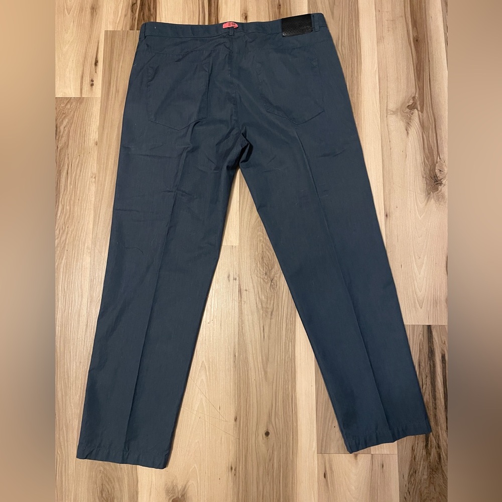 Calvin Klein Men's Navy Straight-Leg Chinos - Picture 2 of 4